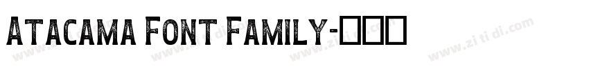 Atacama Font Family字体转换